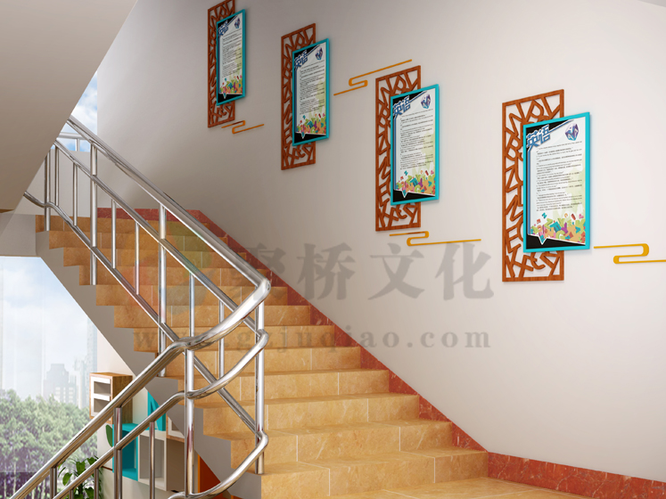 中學學校樓梯間文化設計